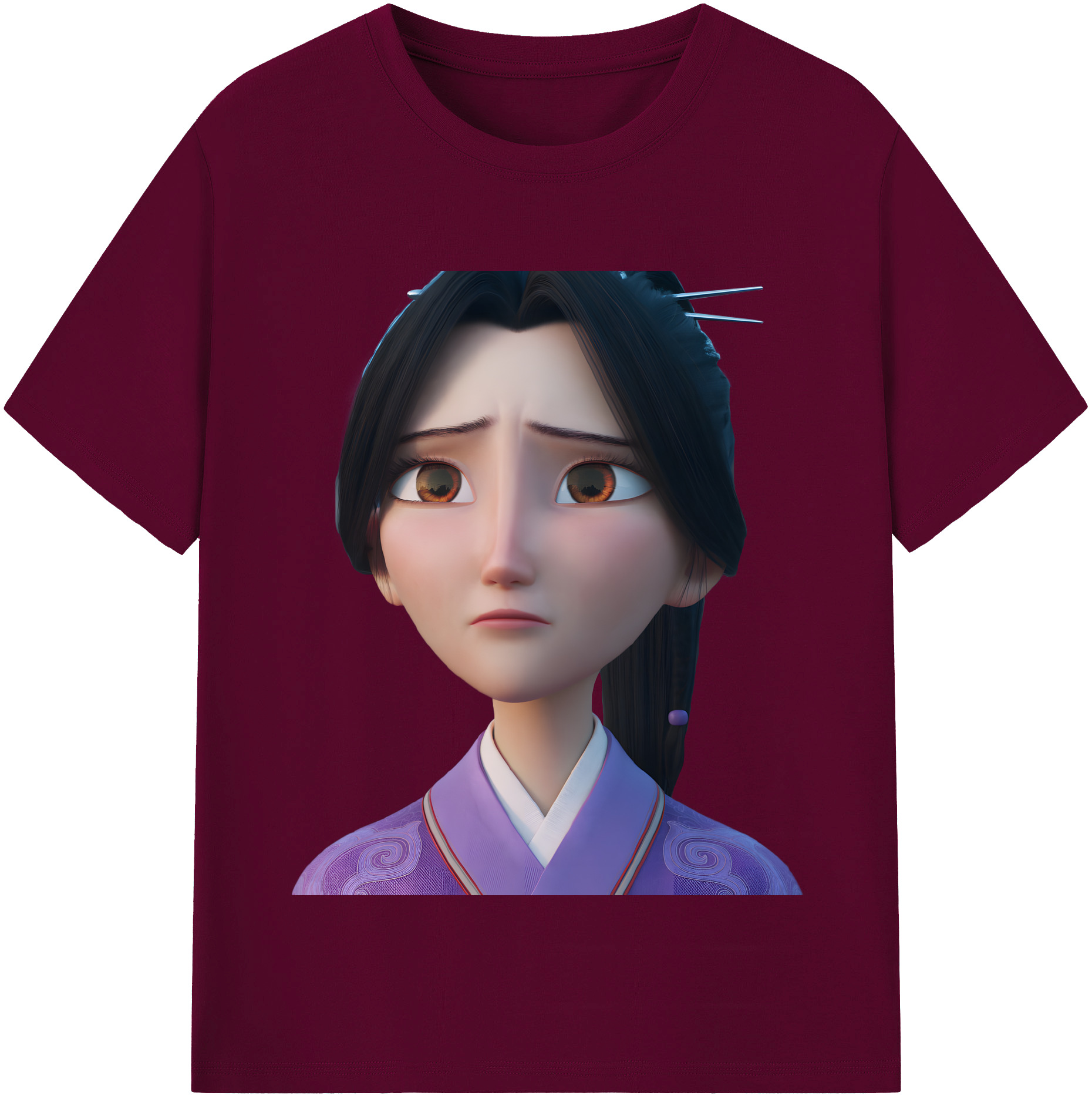 （画像用） Ne Zha 2 ナタ 魔童の大暴れ レディースカジュアルプリントTシャツ（綿100％）